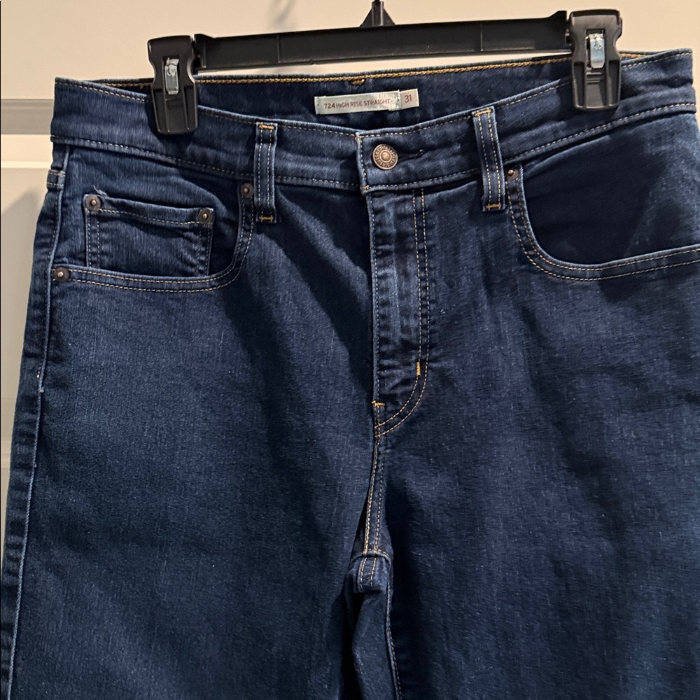 Women’s Levi Strauss 724 High Rise Straight Leg Jeans - Picture 2 of 9
